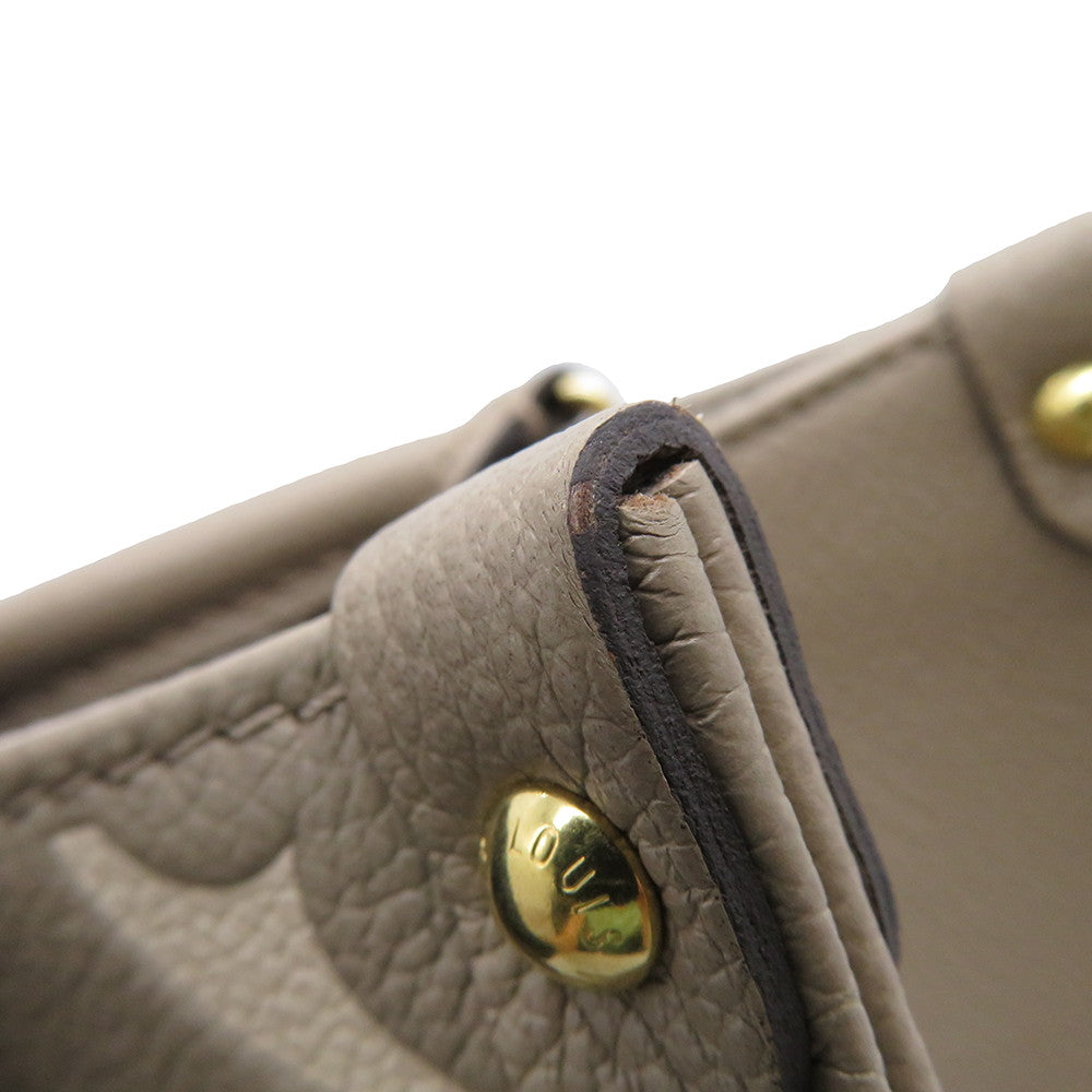 LOUIS VUITTON Onthego Tourterelle claimM45779 Bicolor Monogram Empreinte Leather Monogram Giant Size PM