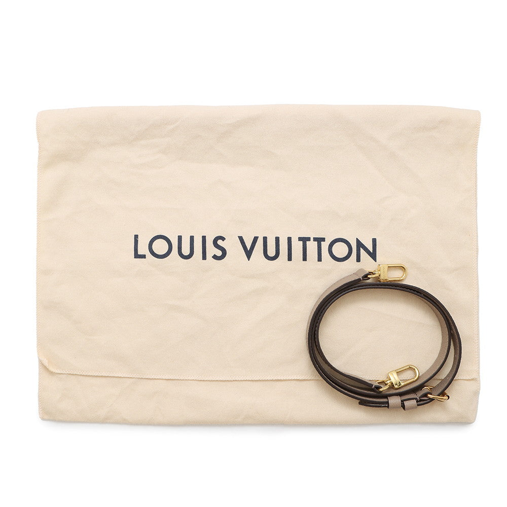 LOUIS VUITTON Onthego Tourterelle claimM45779 Bicolor Monogram Empreinte Leather Monogram Giant Size PM