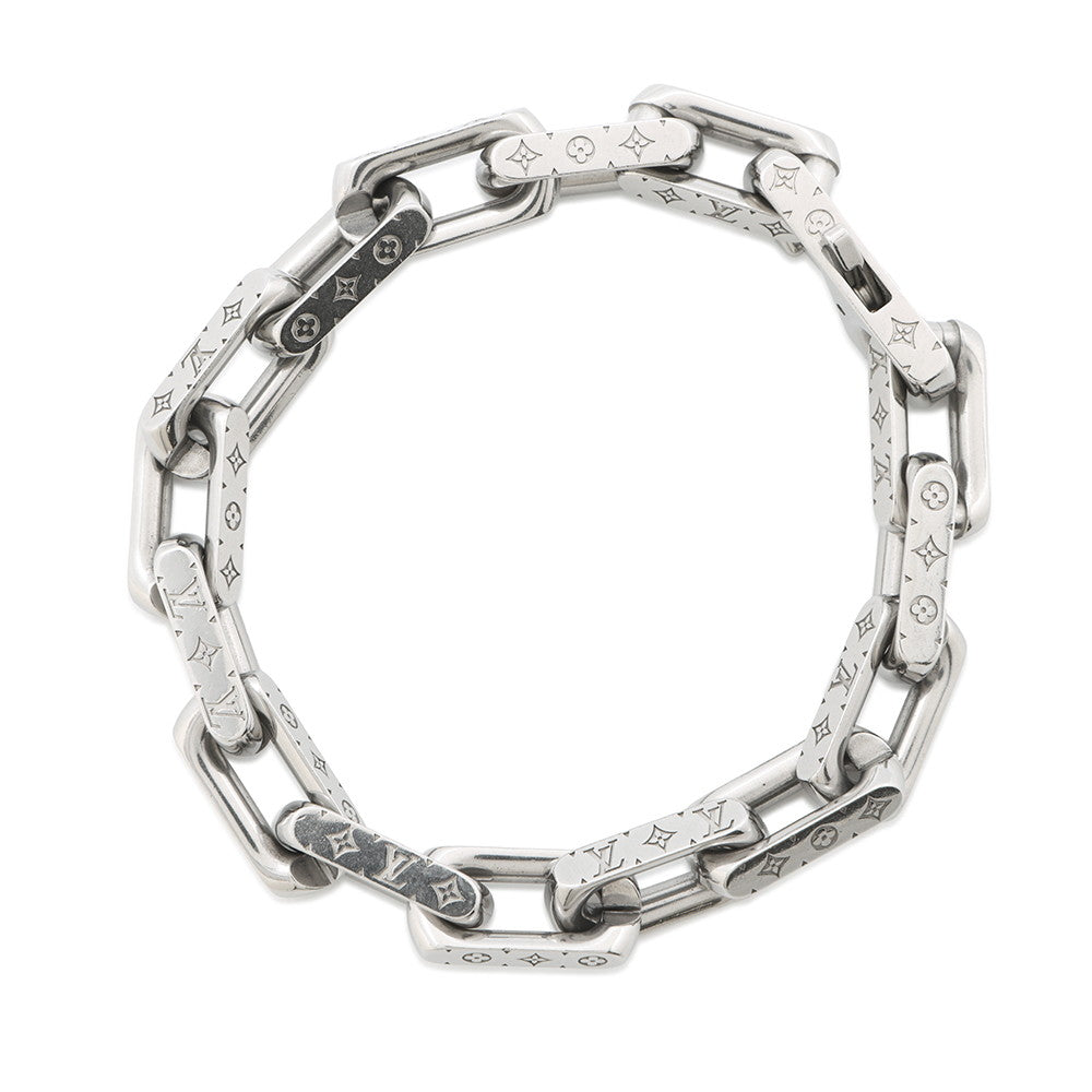LOUIS VUITTON Bracelet・Monogram Chain SilverM00309 Metal