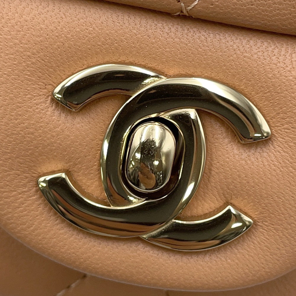 CHANEL Matelasse Single Chain Shoulder Bag BrownA69900 Lambskin Size Mini