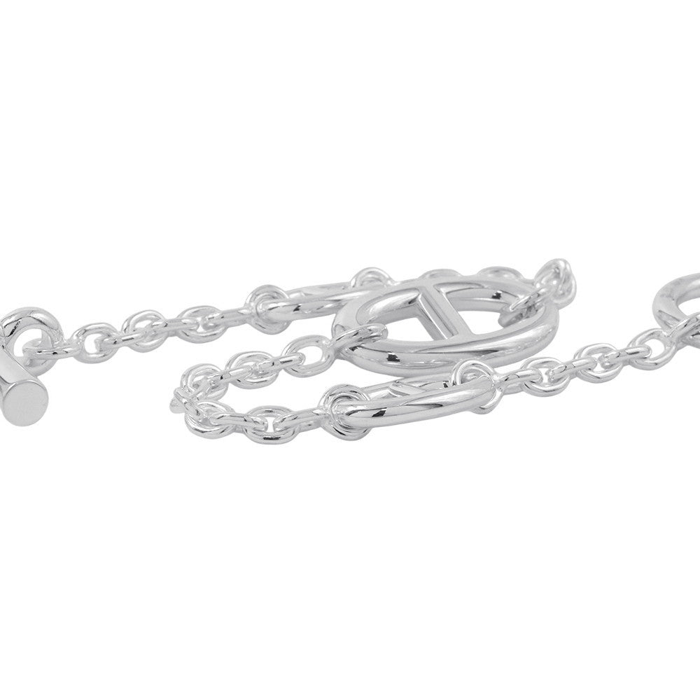HERMES Chaine d'Ancre Farandole Bracelet Size LG SV925