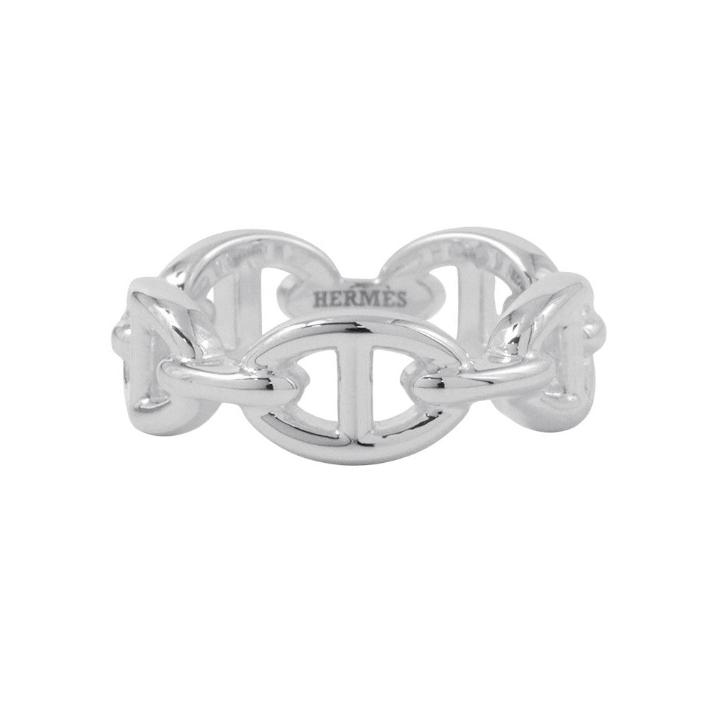 HERMES Chaine d'Ancre Anchene Ring Size PM/54/#14 SV925