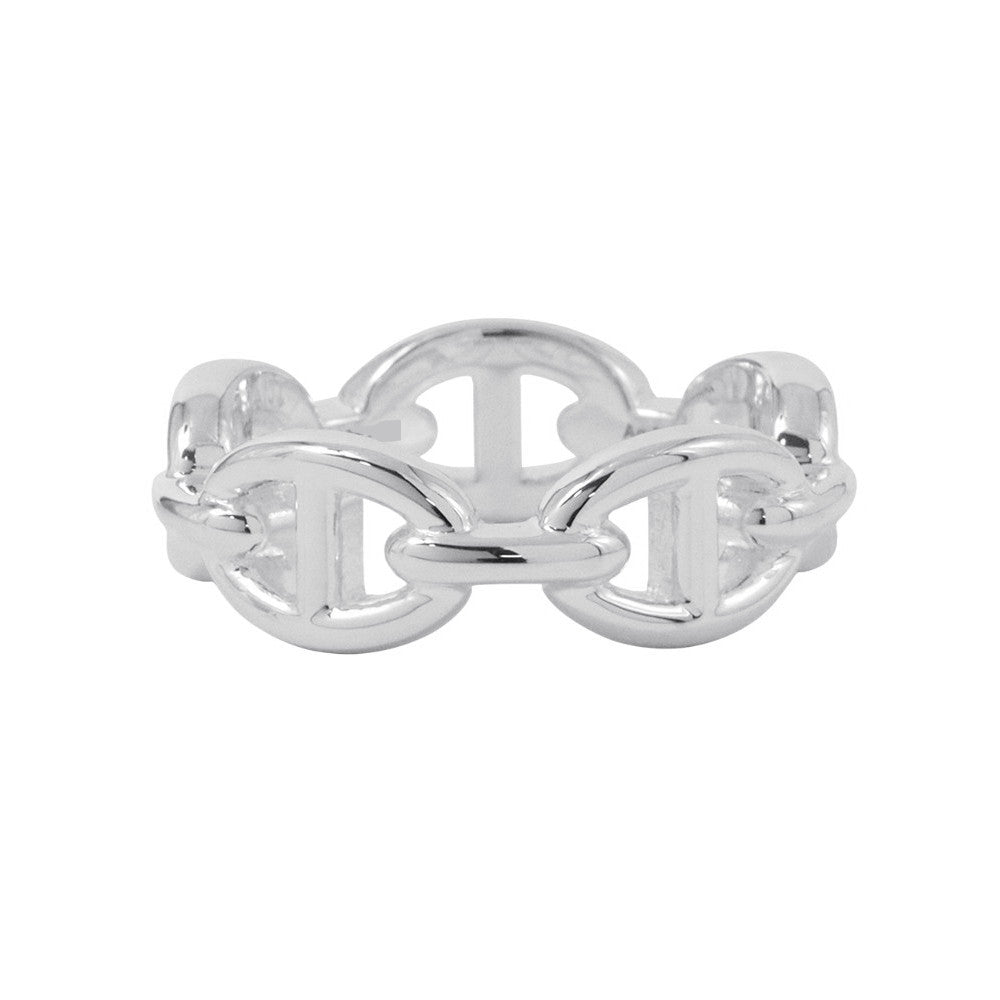 HERMES Chaine d'Ancre Anchene Ring Size PM/54/#14 SV925