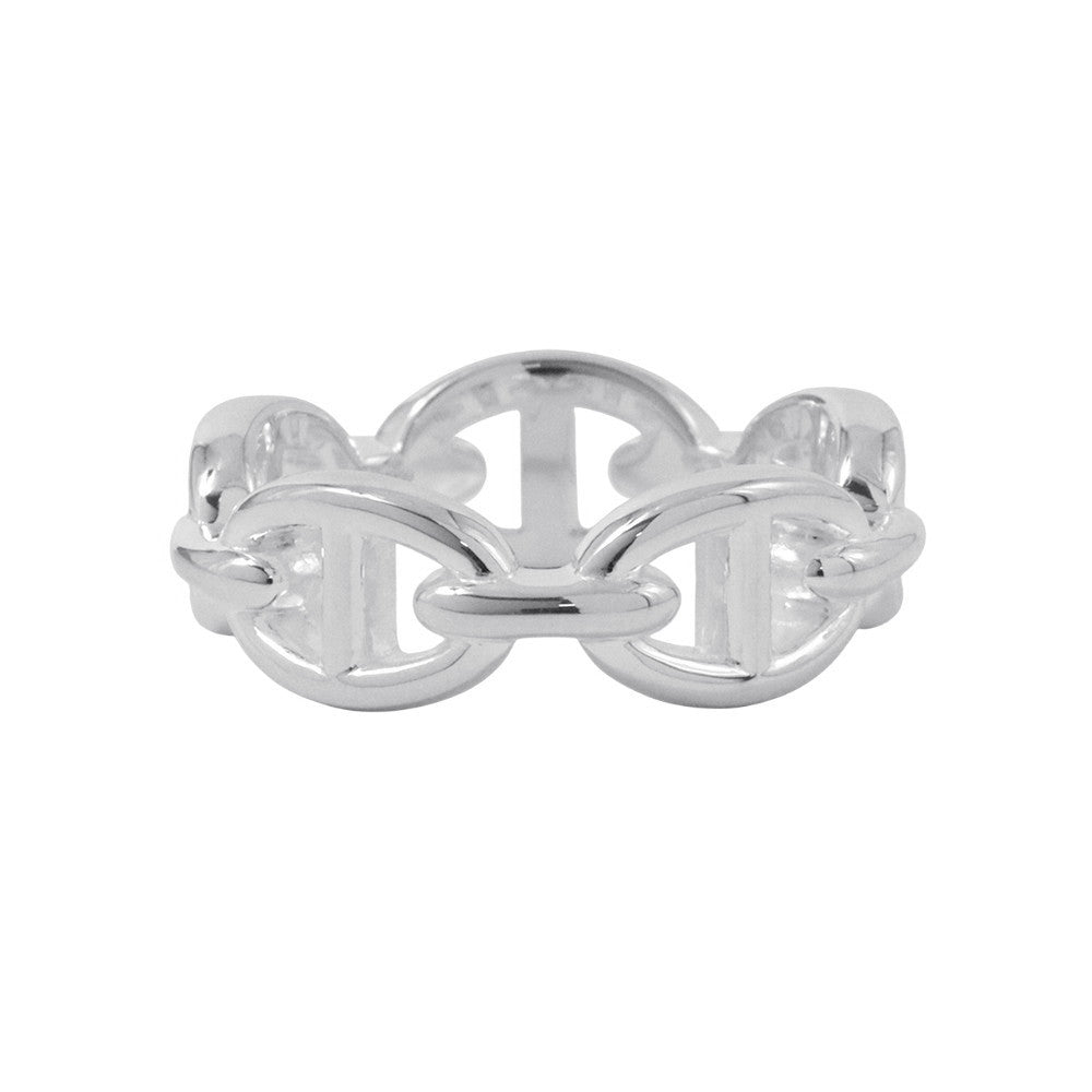HERMES Chaine d'Ancre Anchene Ring Size PM/55/#15 SV925