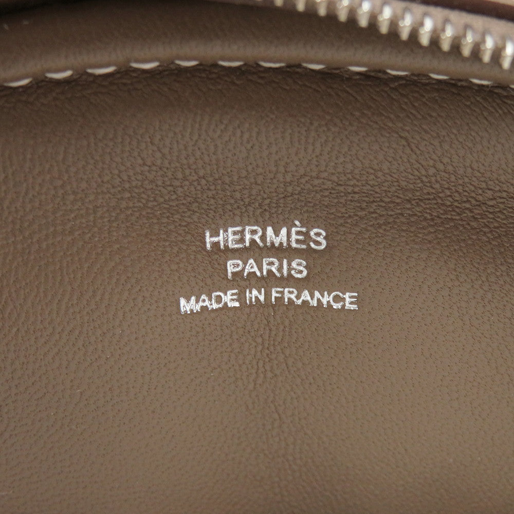 HERMES In the Loop Cross Body Bag Etoupe Swift Leather