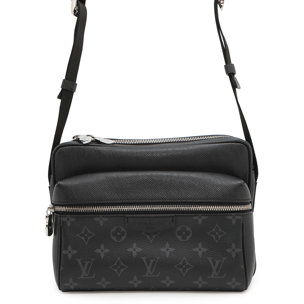 LOUIS VUITTON Outdoor messenger NoirM30233 Taiga Leather Monogram Eclipse Size PM