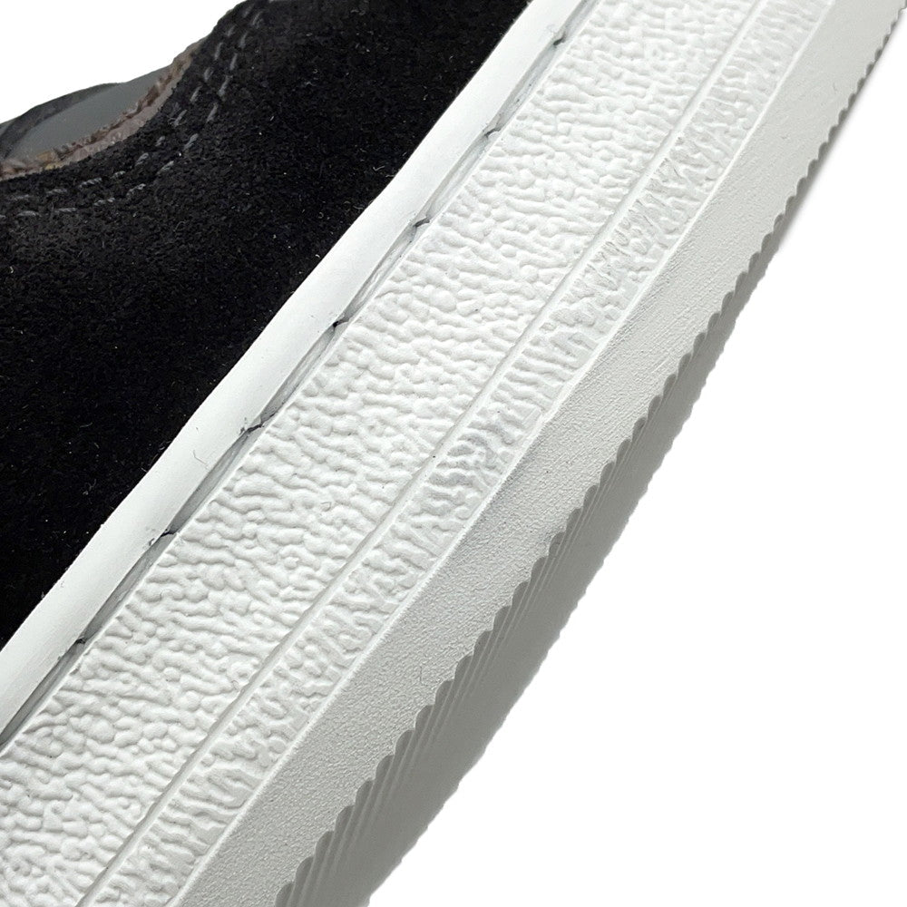 LOUIS VUITTON LV Stadium Sneakers Black1ACUJ3 Monogram Calf Leather Suede Size 38