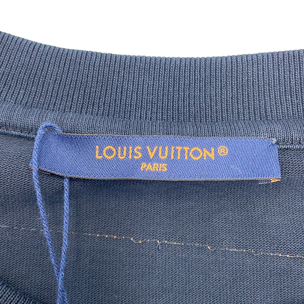 LOUIS VUITTON Inside Out T-Shirt Size XXL Blue Nuit Foncé1A7XSI Cotton100%