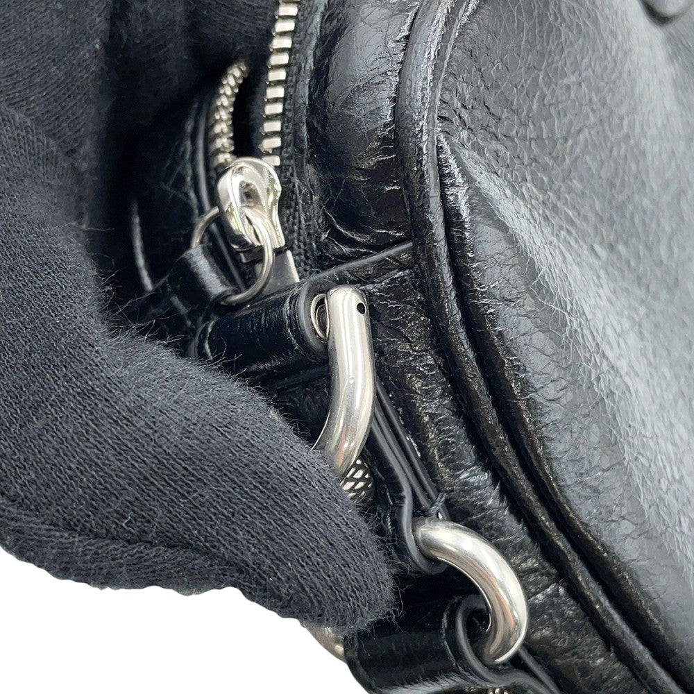 BALENCIAGA Luca Goal Heart ChainShoulder Black722781 Lambskin