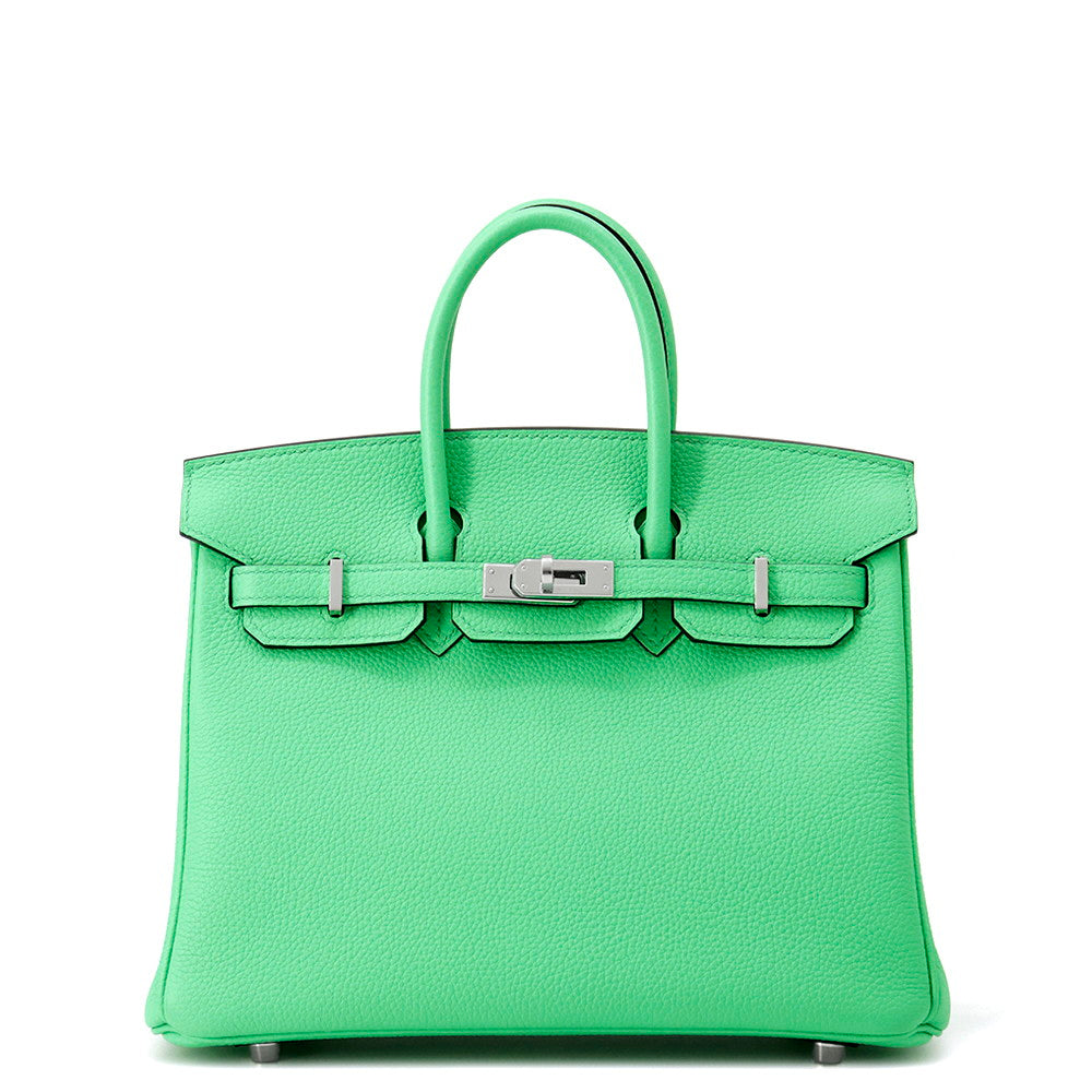 HERMES Birkin VertComic Togo Leather Size 25
