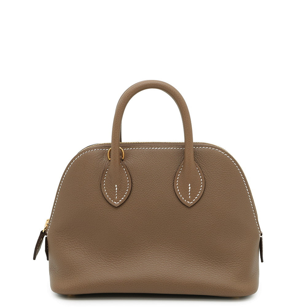 HERMES Bolide 1923 Etoupe Evercolor Size Mini
