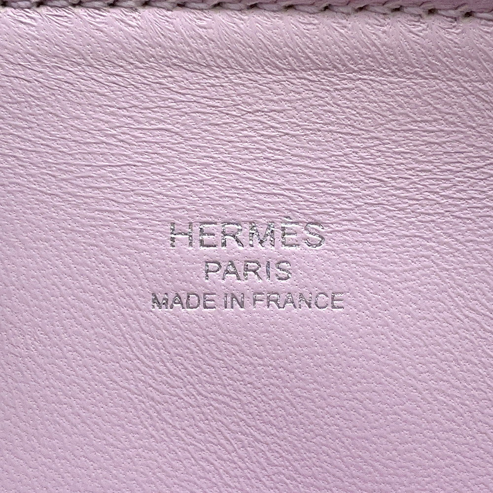 HERMES Bolide 1923 Verso Gold/Mauve Pale Evercolor Size Mini