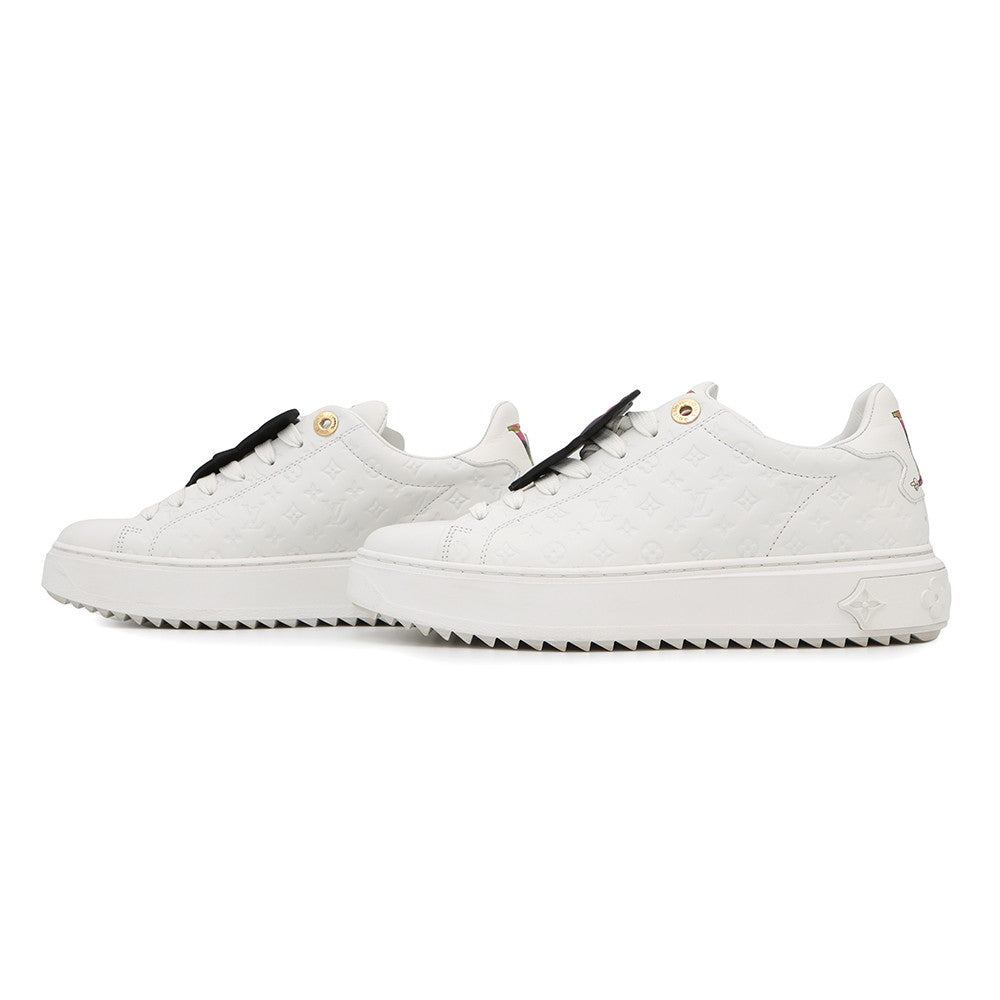 LOUIS VUITTON LV × TM Time Out Sneakers White1AGZGR Calf Leather Size 37