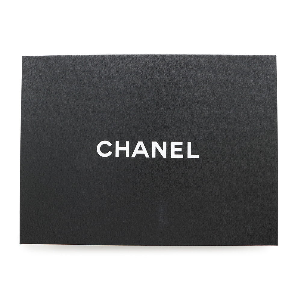 CHANEL CC Logo Espadrilles slip-ons BlackG31874 Enamel Size 37