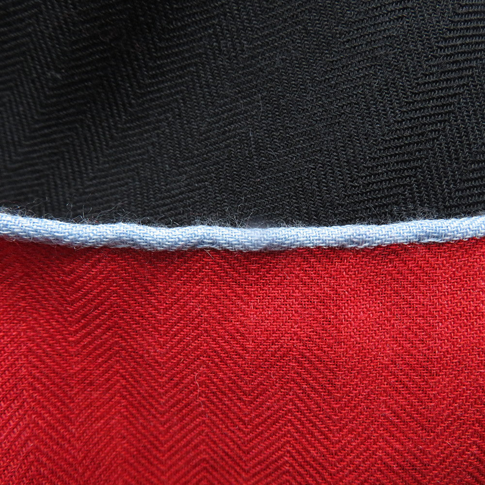 HERMES Giant Square Brides de Gala Applique Pique Brides de Gala Applique Pique Size 140 Rouge/Black/Blue CielH243940S Cashmere70% Silk30%