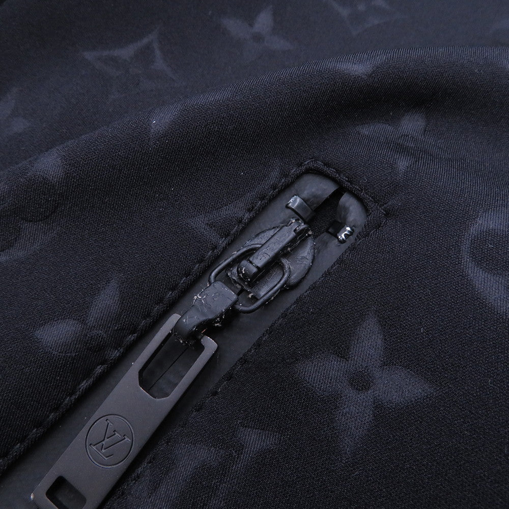 LOUIS VUITTON Embossed Monogram Zip-Up Jacket Size 36 Black1A9EPZ Nylon72% Polyurethane28%