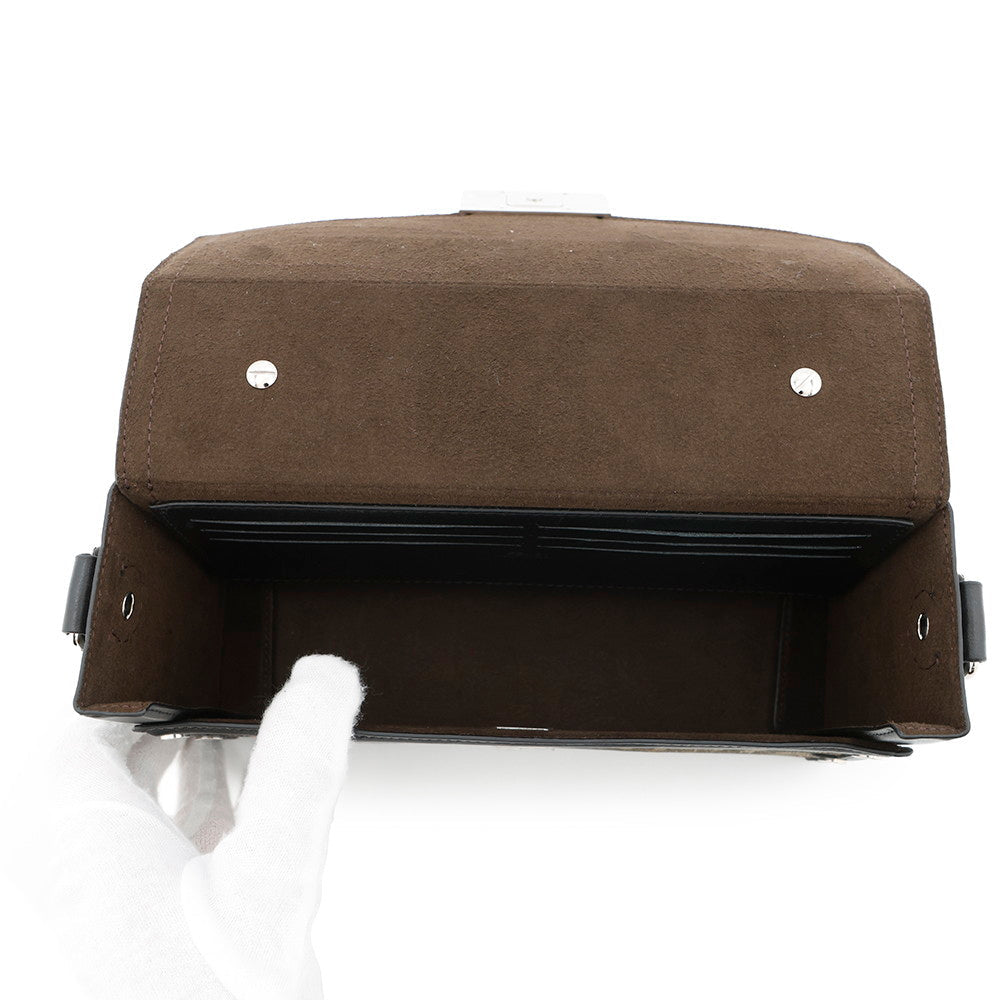 FENDI FENDIlicious Bucket Soft Trunk Zucca Pattern Brown/Black7VA565 Canvas Leather