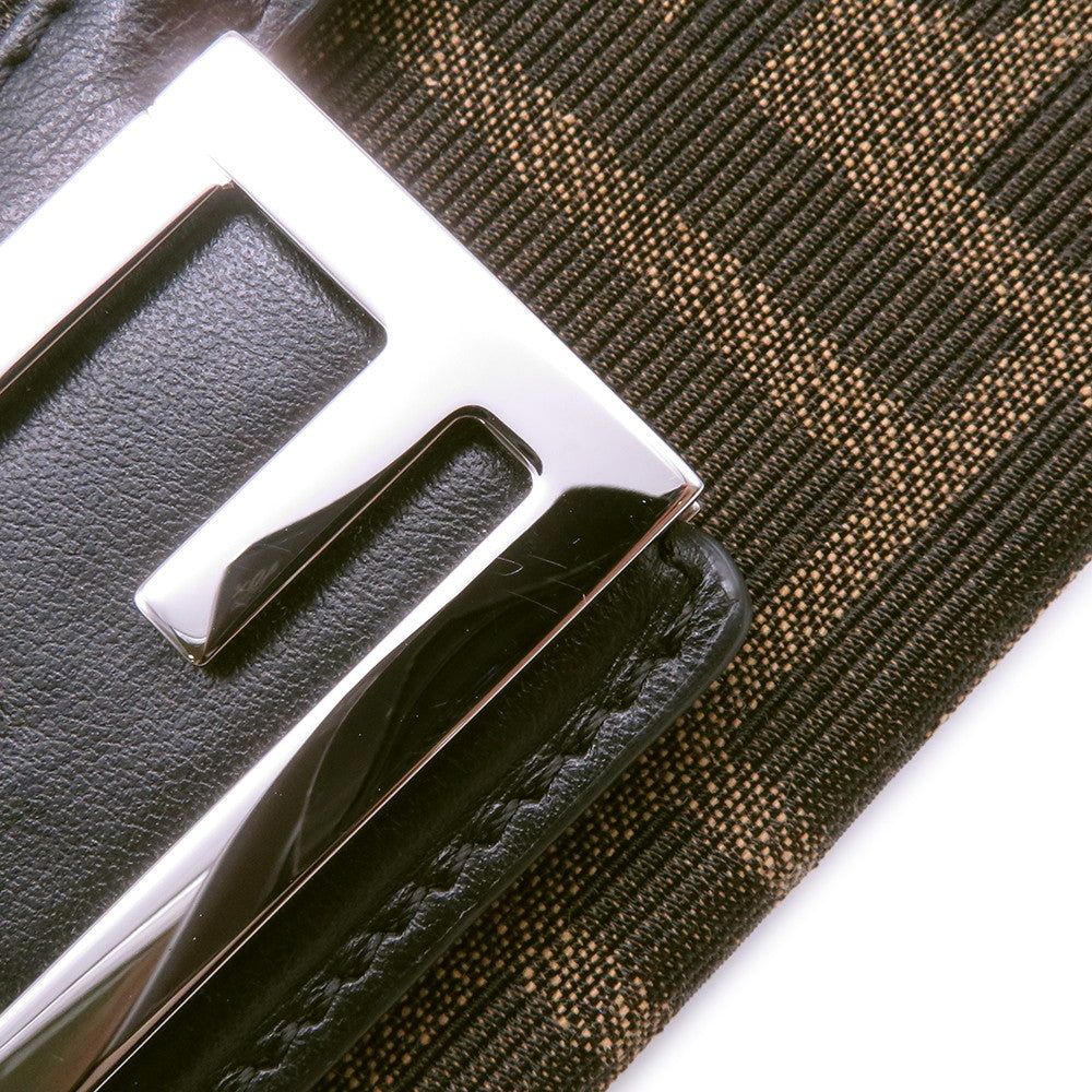 FENDI FENDIlicious Bucket Soft Trunk Zucca Pattern Brown/Black7VA565 Canvas Leather