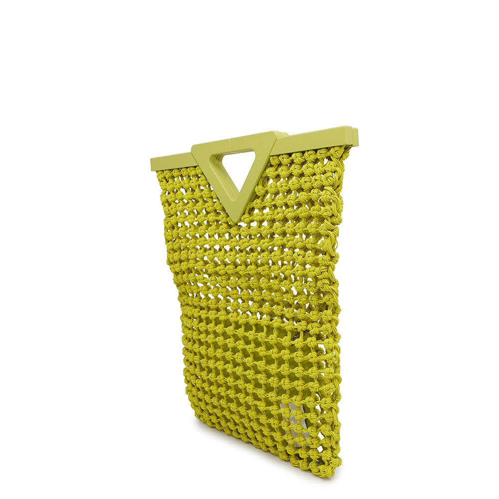 Bottega Veneta Point Top Handle Bag Green690634 Polyurethane Leather