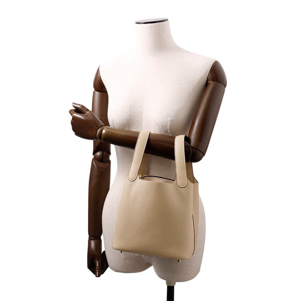 HERMES Picotin Lock Trench Taurillon Clemence Size PM