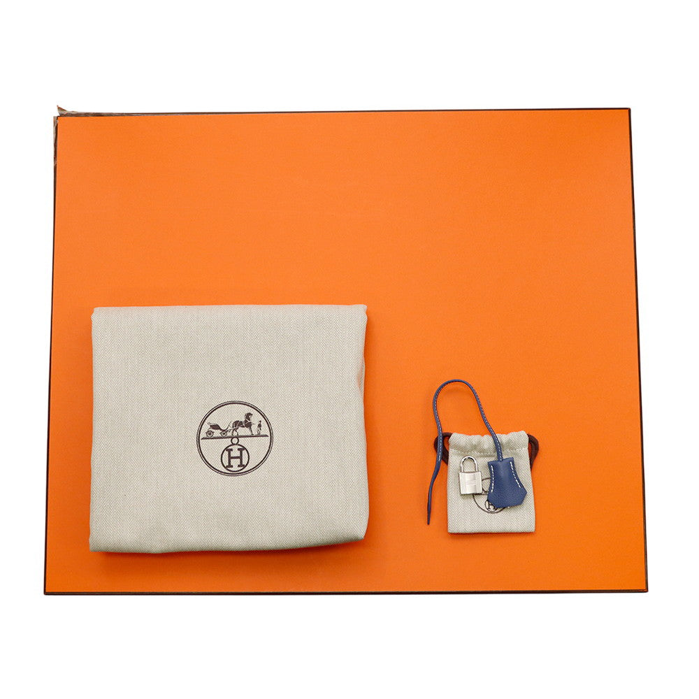 HERMES Bolide Relax Blue Brighton Taurillon Nobillo Size 45