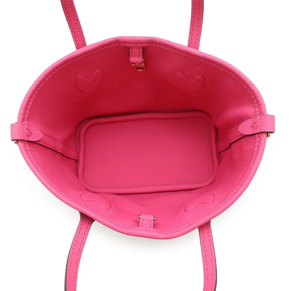 LOUIS VUITTON Neverfull Inside Out Rose Buffalo Pondichery Leather/BrownM12106 Monogram Size BB