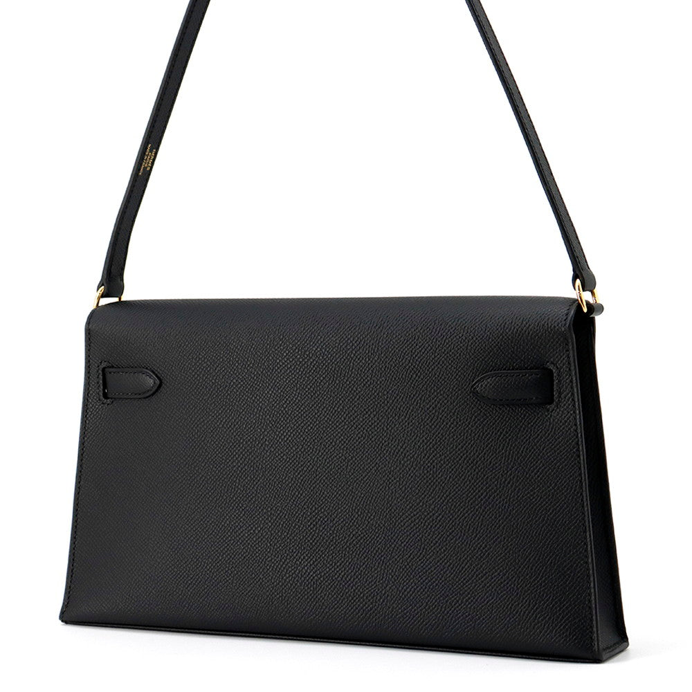 HERMES Kelly Elan Black Epsom