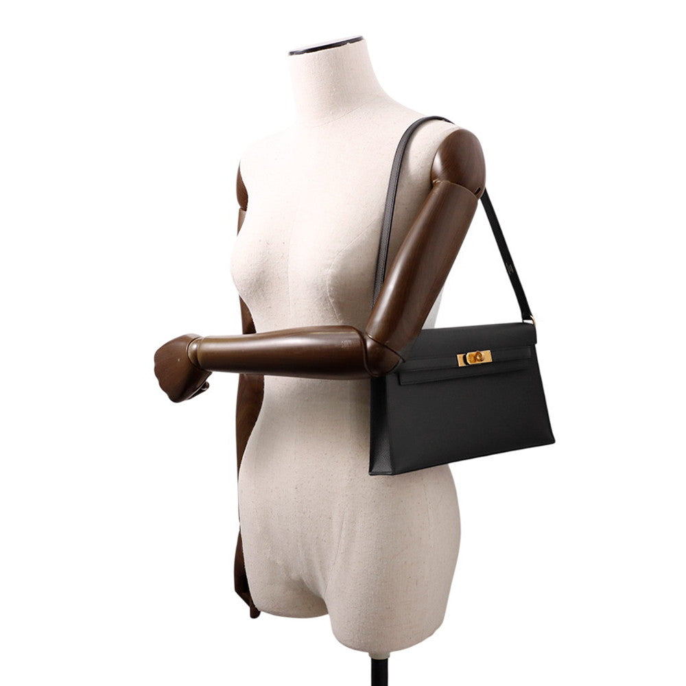HERMES Kelly Elan Black Epsom