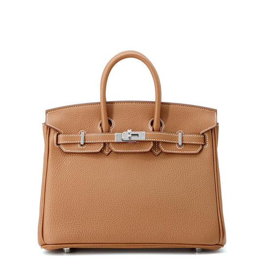 HERMES Birkin Gold Togo Leather Size 25