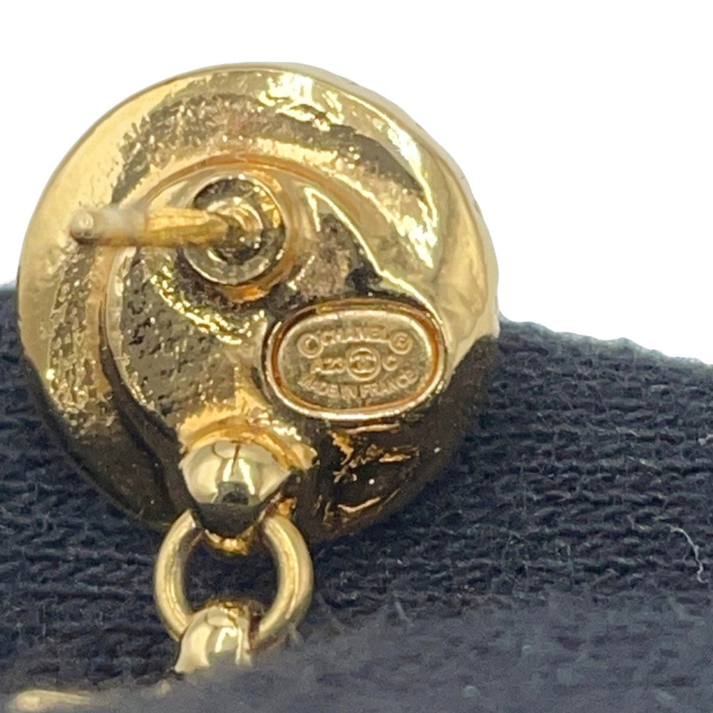 CHANEL Seashell CC Logo EarringsABA066 Metal strass