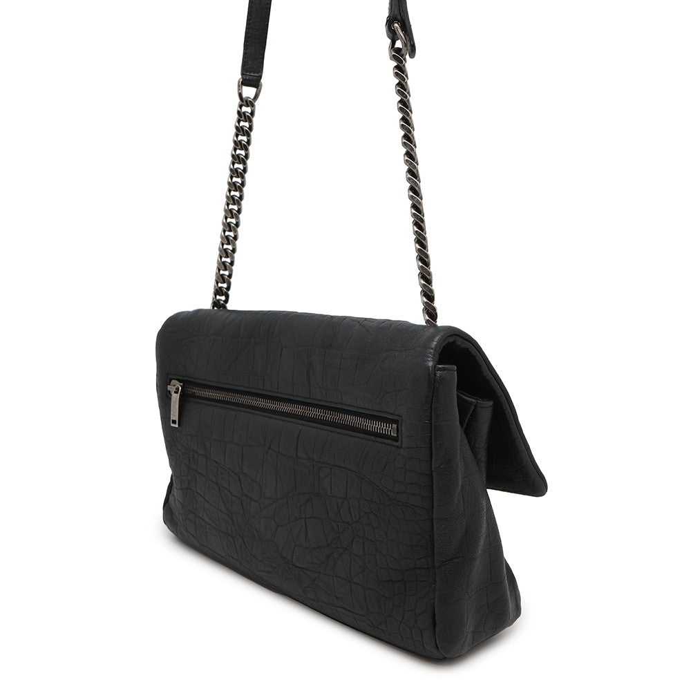 SAINT LAURENT PARIS ChainShoulder Bag Black574106 Embossed Leather