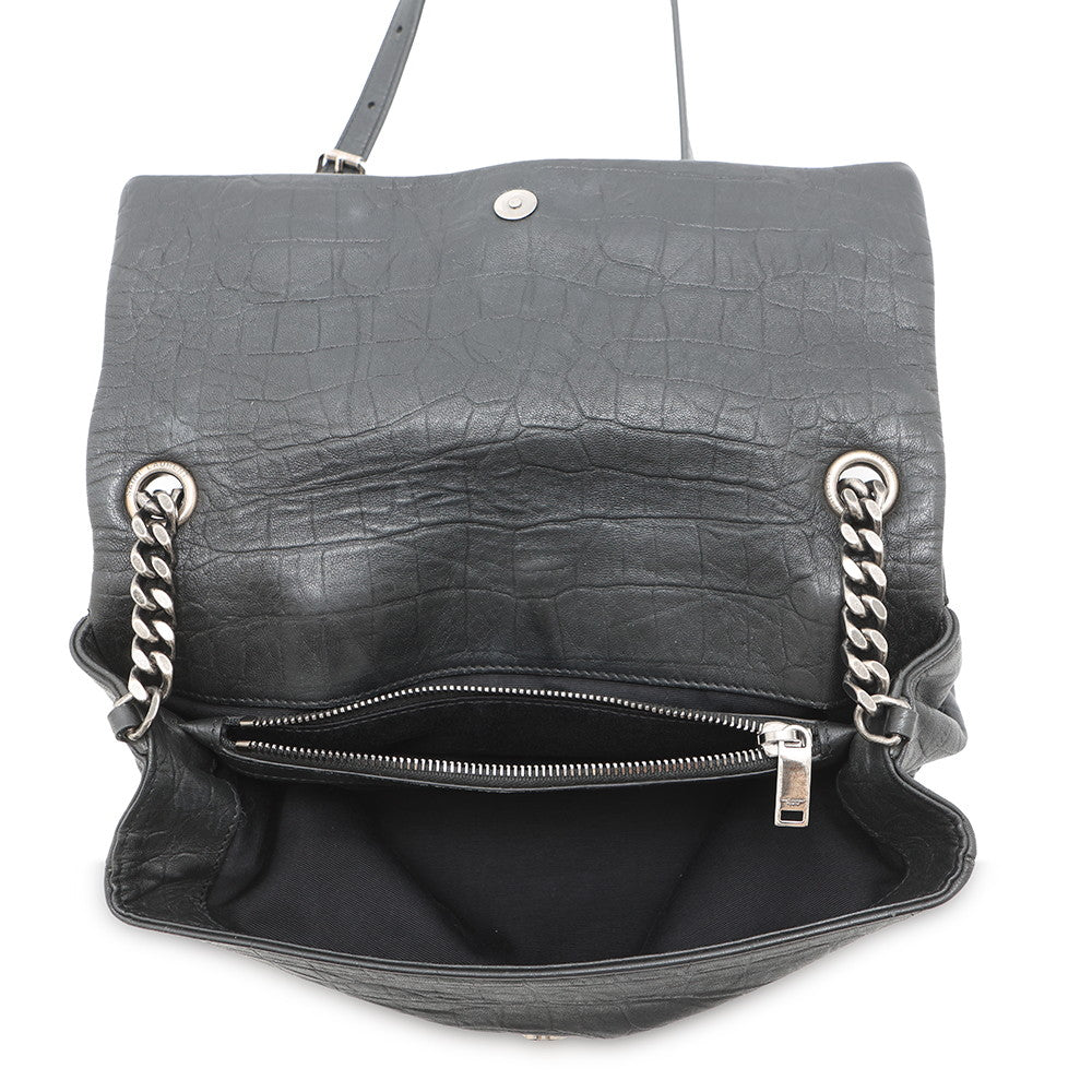 SAINT LAURENT PARIS ChainShoulder Bag Black574106 Embossed Leather