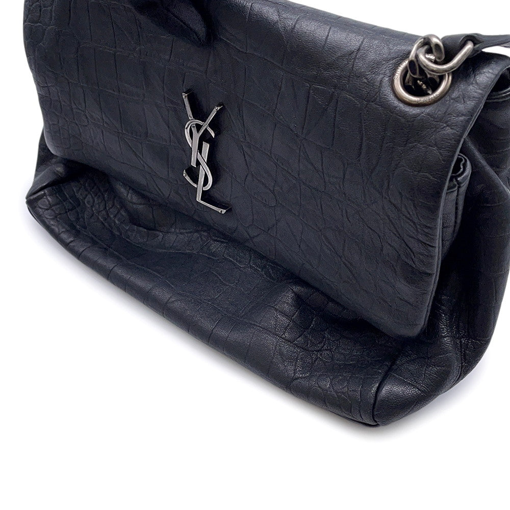 SAINT LAURENT PARIS ChainShoulder Bag Black574106 Embossed Leather