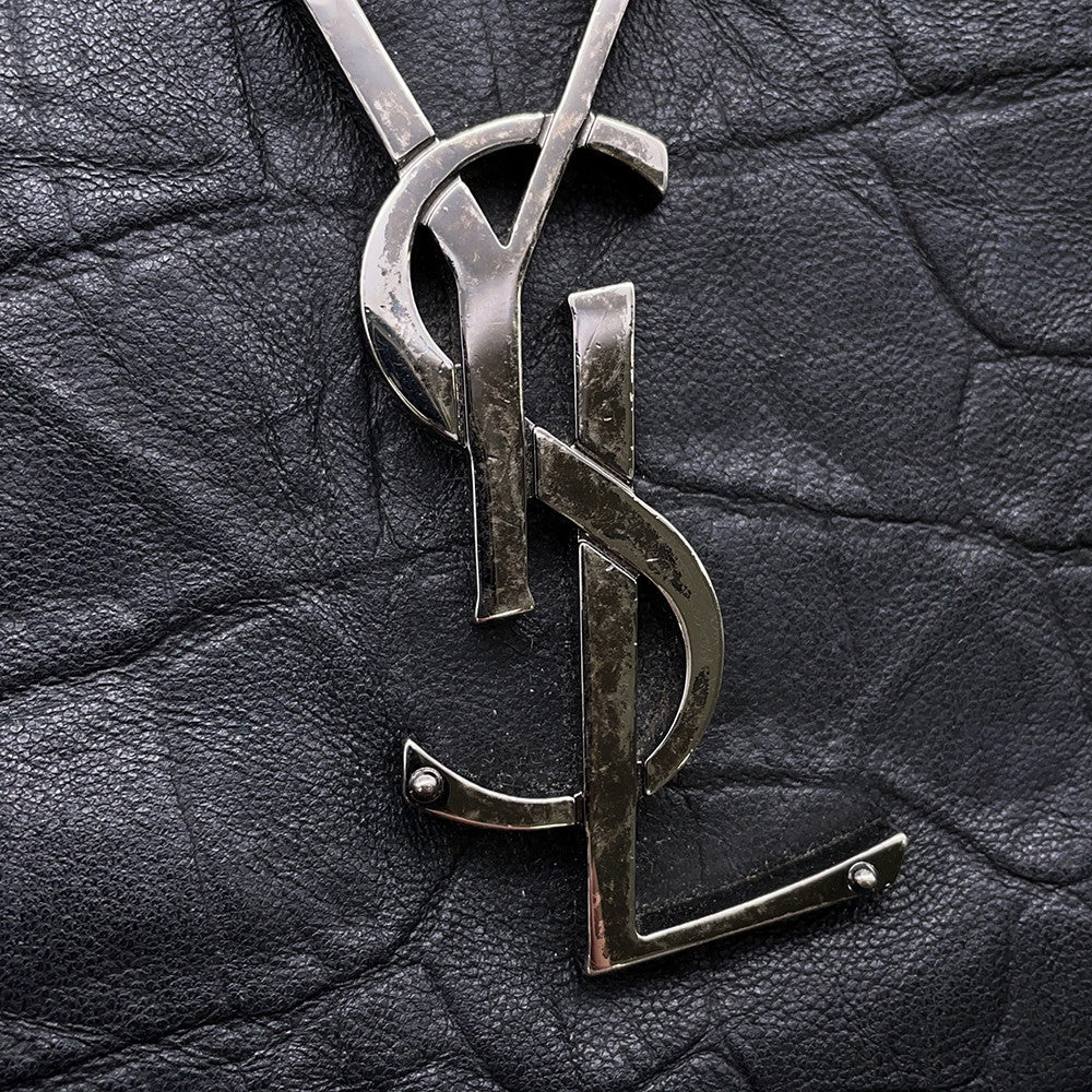 SAINT LAURENT PARIS ChainShoulder Bag Black574106 Embossed Leather
