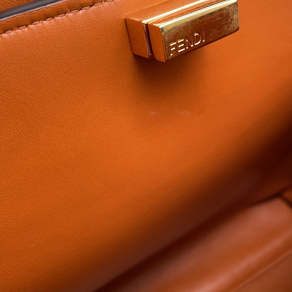 FENDI Peekaboo Essentials Brown/Multicolor8BN302 Leather
