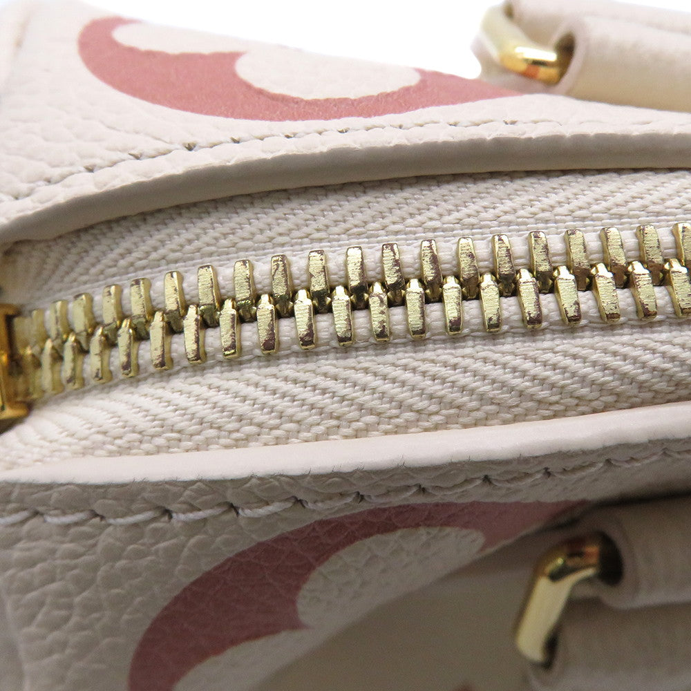 LOUIS VUITTON Speedy Bandouliere Crème/Rose TrianoneM46397 Monogram Empreinte Leather Size 20