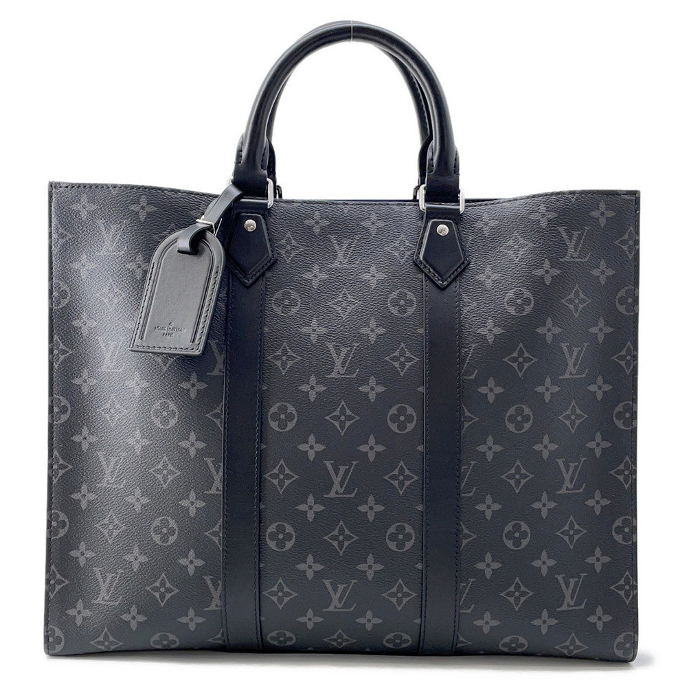LOUIS VUITTON Sac Plat 24H BlackM47059 Monogram Eclipse