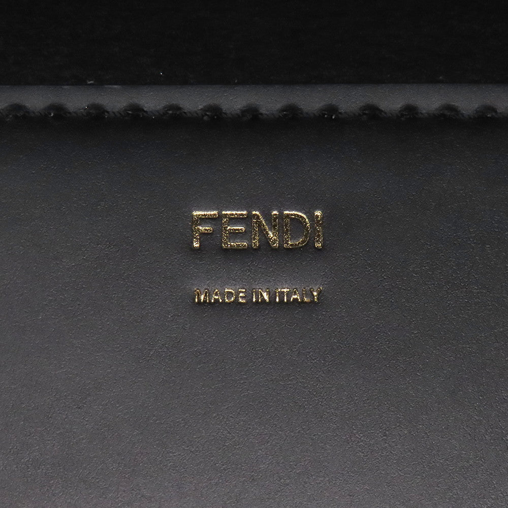 FENDI Sunshine Tote Bag Black8BH386 Calf Leather Size Medium