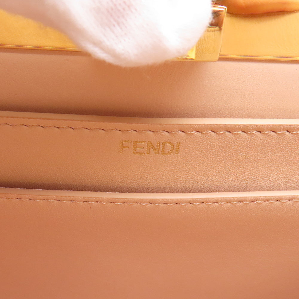 FENDI Peekaboo I see you Pink8BN327 Leather Size Small
