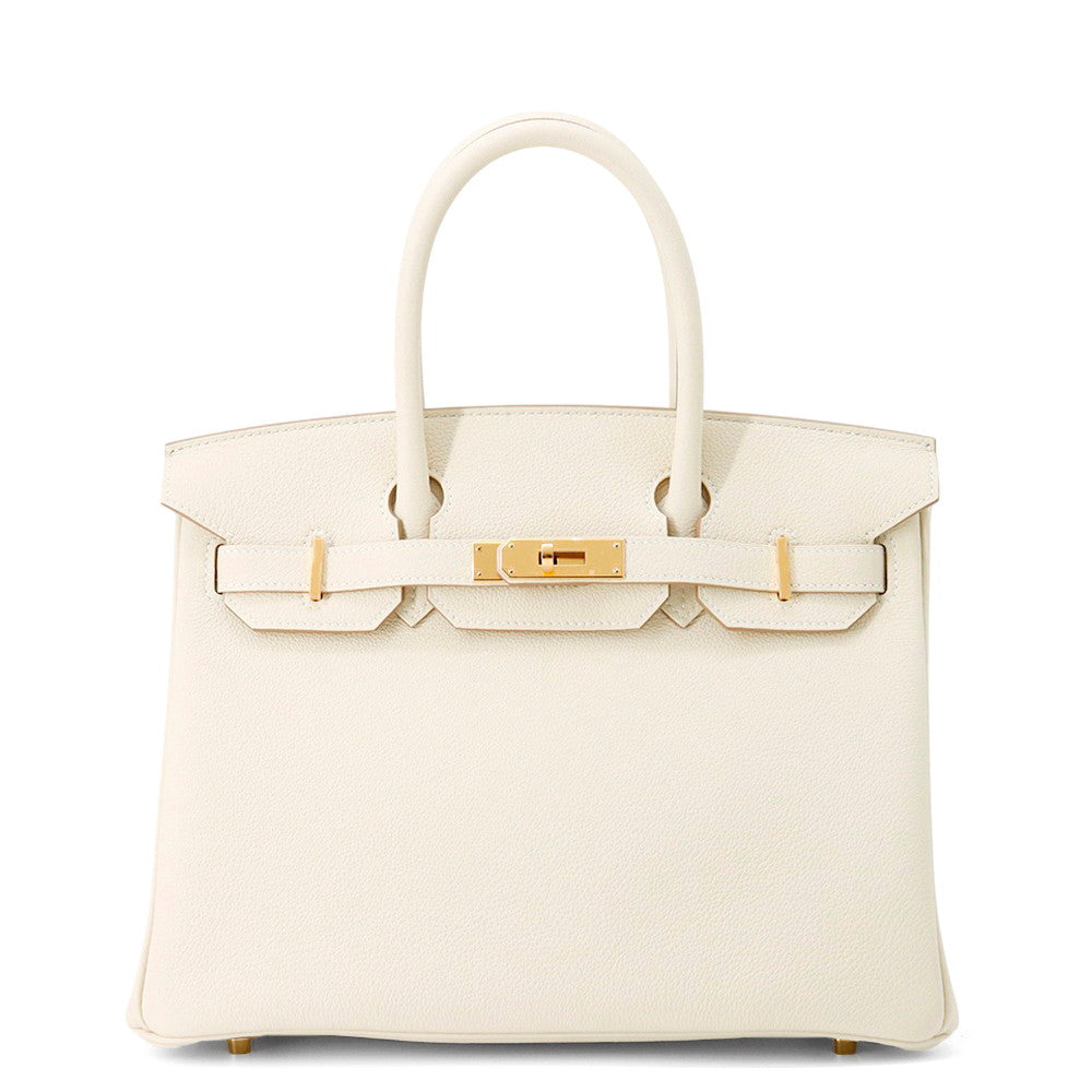 HERMES Birkin Craie Togo Leather Size 30
