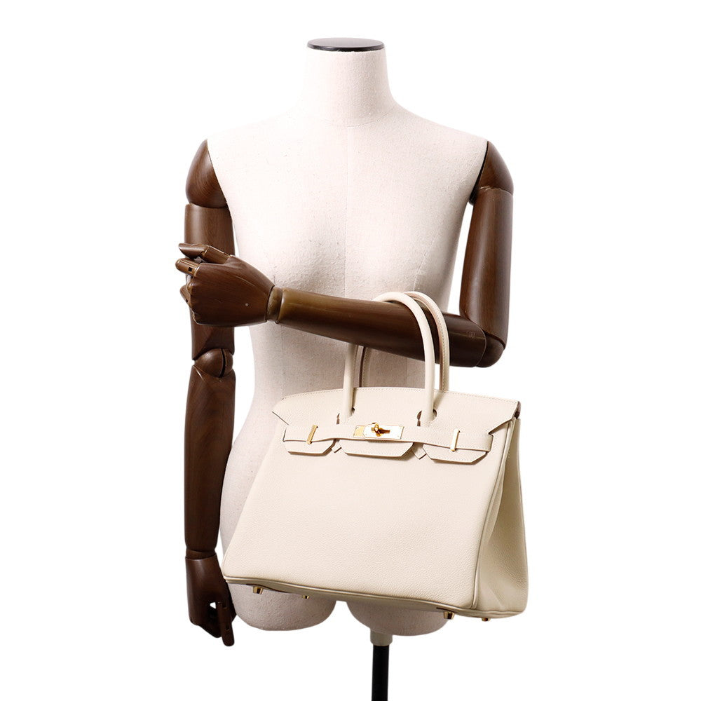 HERMES Birkin Craie Togo Leather Size 30