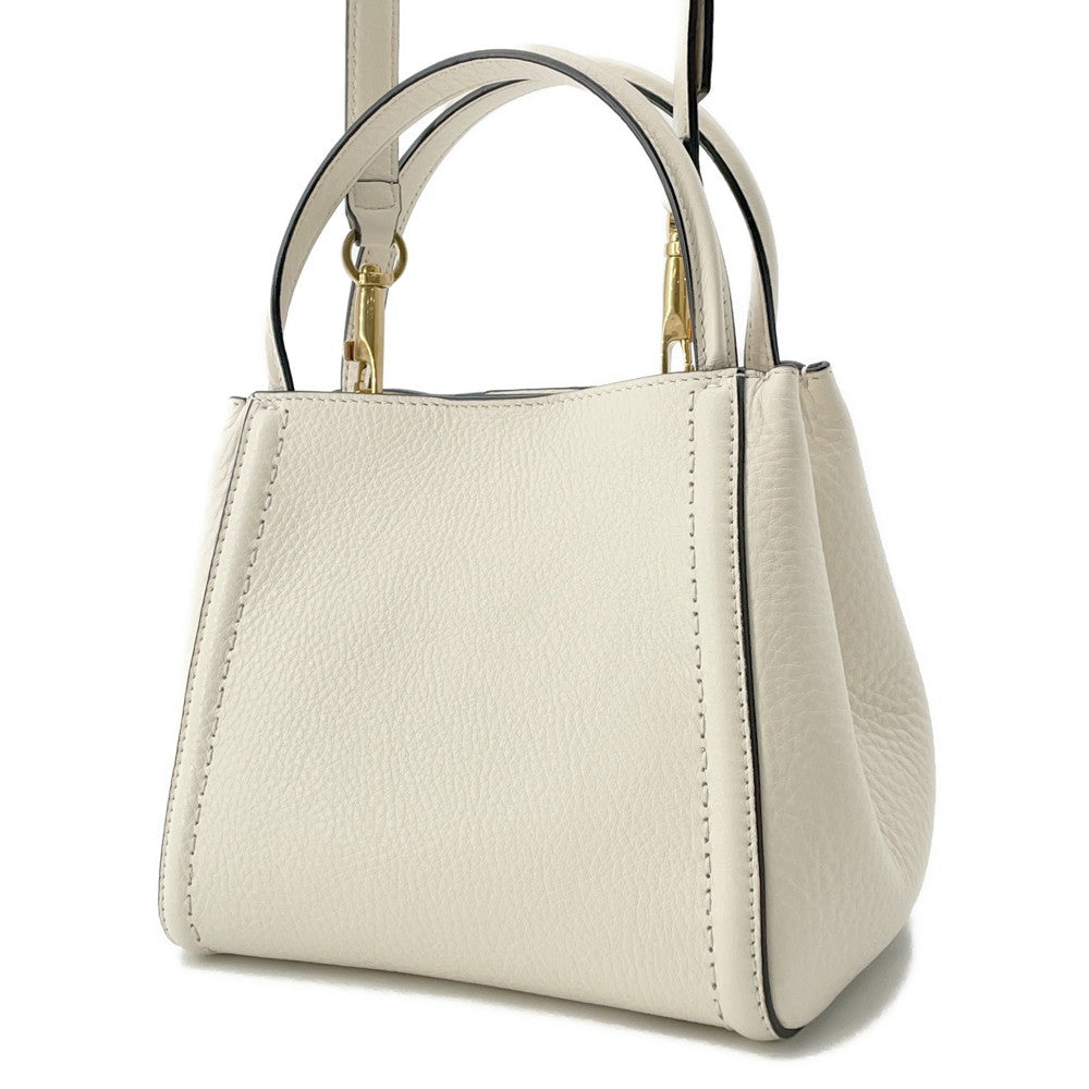 Valentino Garavani All Time 2WAY Handbag Ivory5W2B0Q26IMZ Grained Calf Leather Size Small