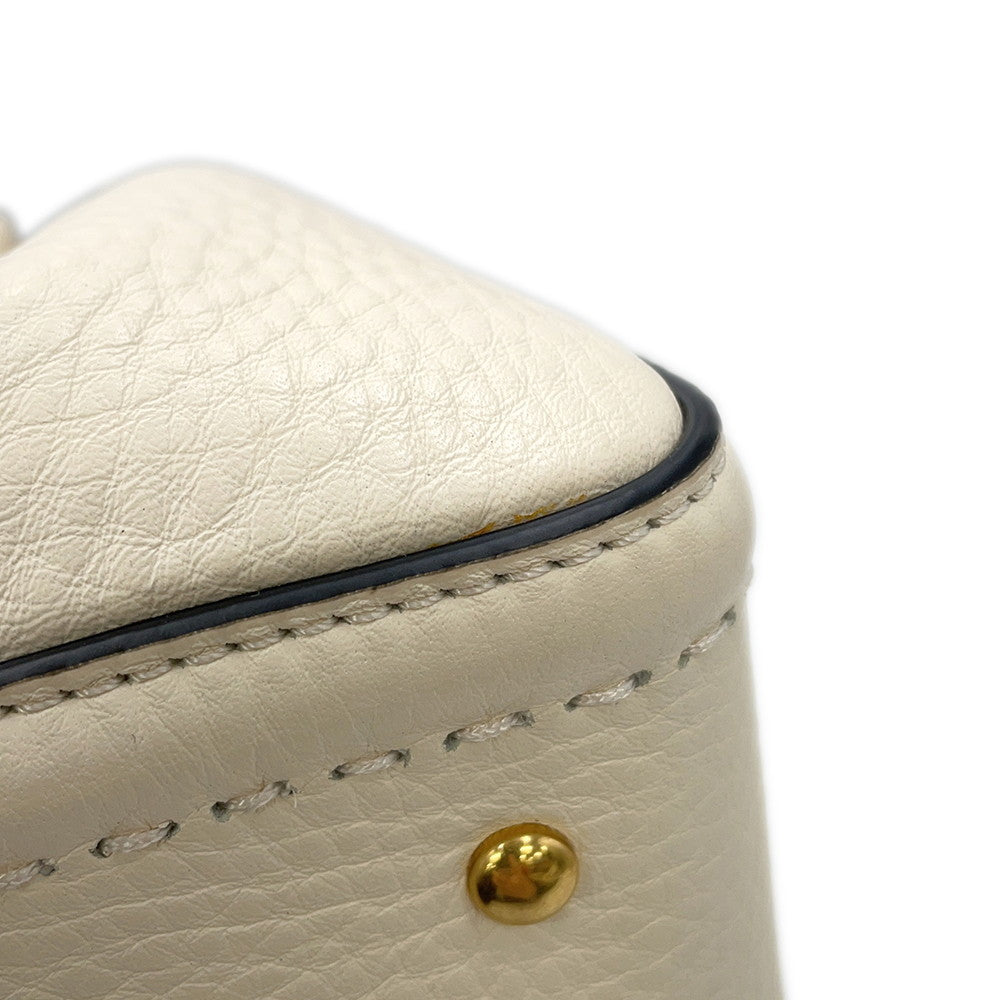Valentino Garavani All Time 2WAY Handbag Ivory5W2B0Q26IMZ Grained Calf Leather Size Small