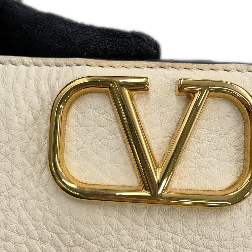 Valentino Garavani All Time 2WAY Handbag Ivory5W2B0Q26IMZ Grained Calf Leather Size Small