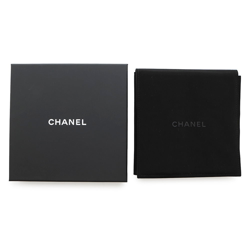 CHANEL CC Logo Necklace ChokerABE544 Rhinestone Gold Plated