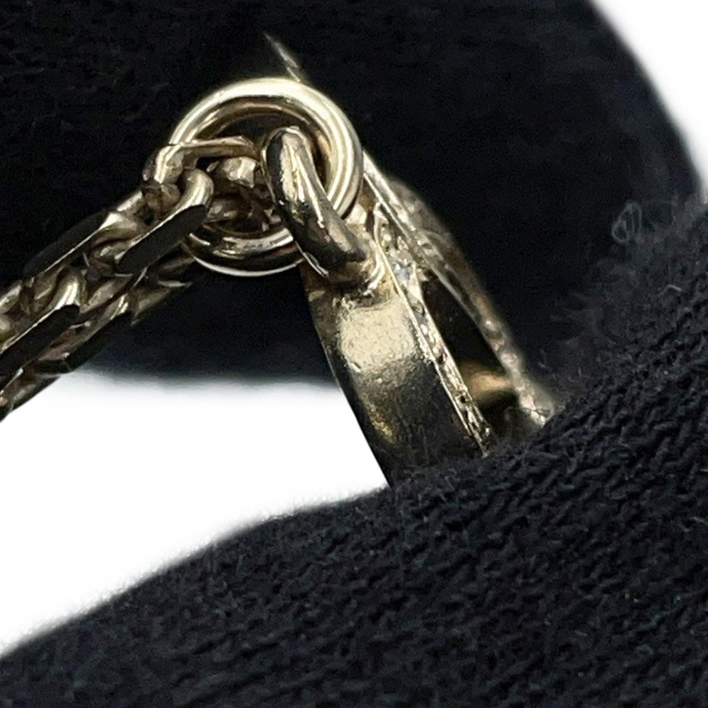 CHANEL CC Logo Star Motif NecklaceABC119 Rhinestone Gold Plated