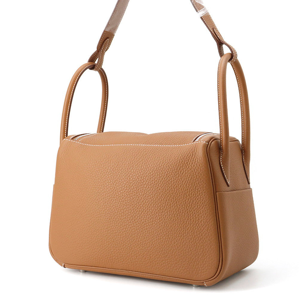 HERMES Lindy Gold Taurillon Clemence Size 26