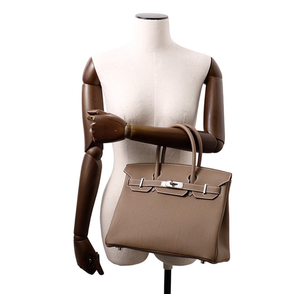 HERMES Birkin Etoupe Togo Leather Size 30