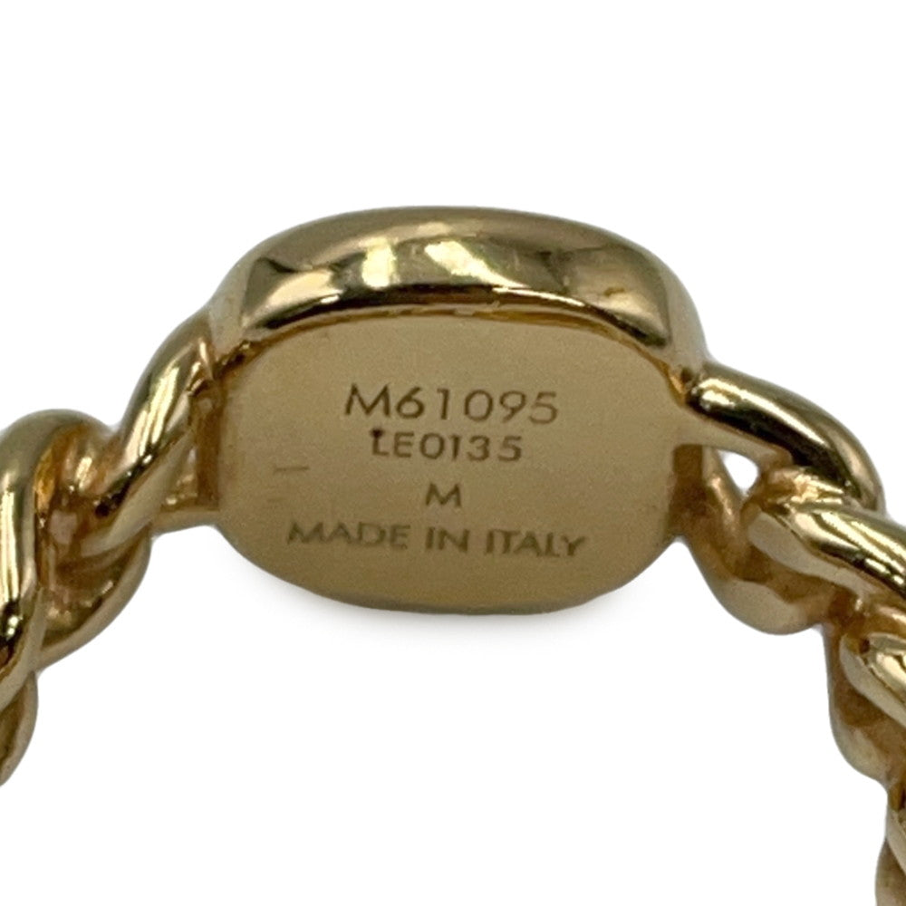 LOUIS VUITTON ID Ring Size M (No. 12) GoldM61095 Metal