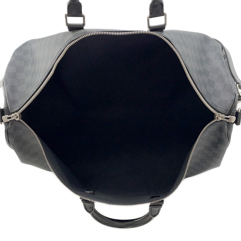 LOUIS VUITTON Keepall Bandouliere NoirN41413 Damier Graphite Size 55